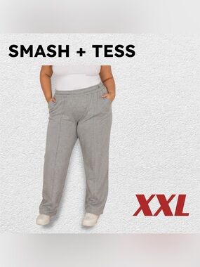 🇨🇦GUC Smash + Tess | XXL | Loungewear Soft Gray Wide Leg Sweatpants